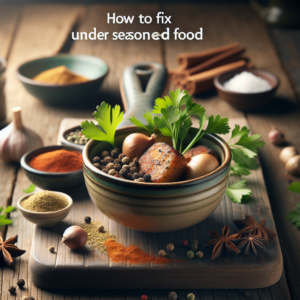 how to fix under seasoned food