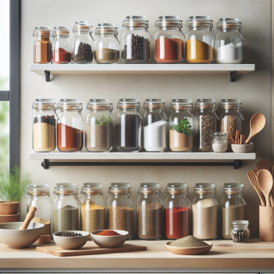 how to organize a spice rack